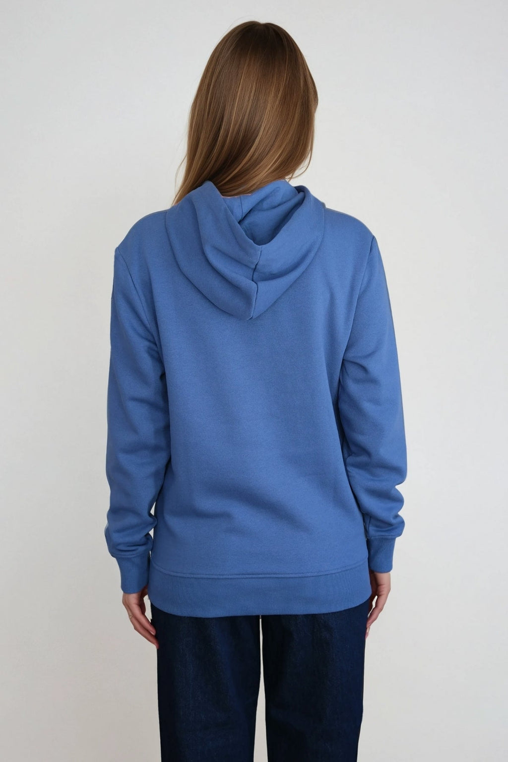 Sweatshirt Hoodie - Staubblau