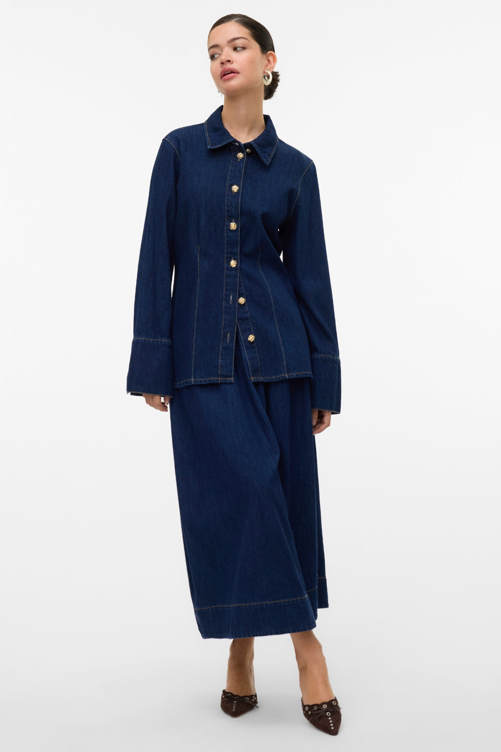 Nikka -Denim -Hemd - dunkelblauer Denim