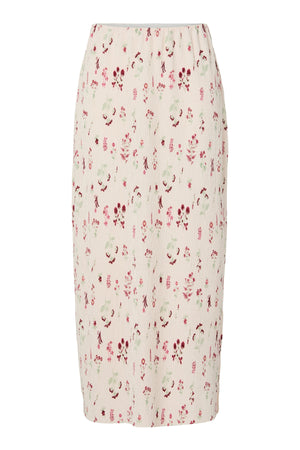 Flora Knöchelrock mit hoher Taille – Blütenblattrosa