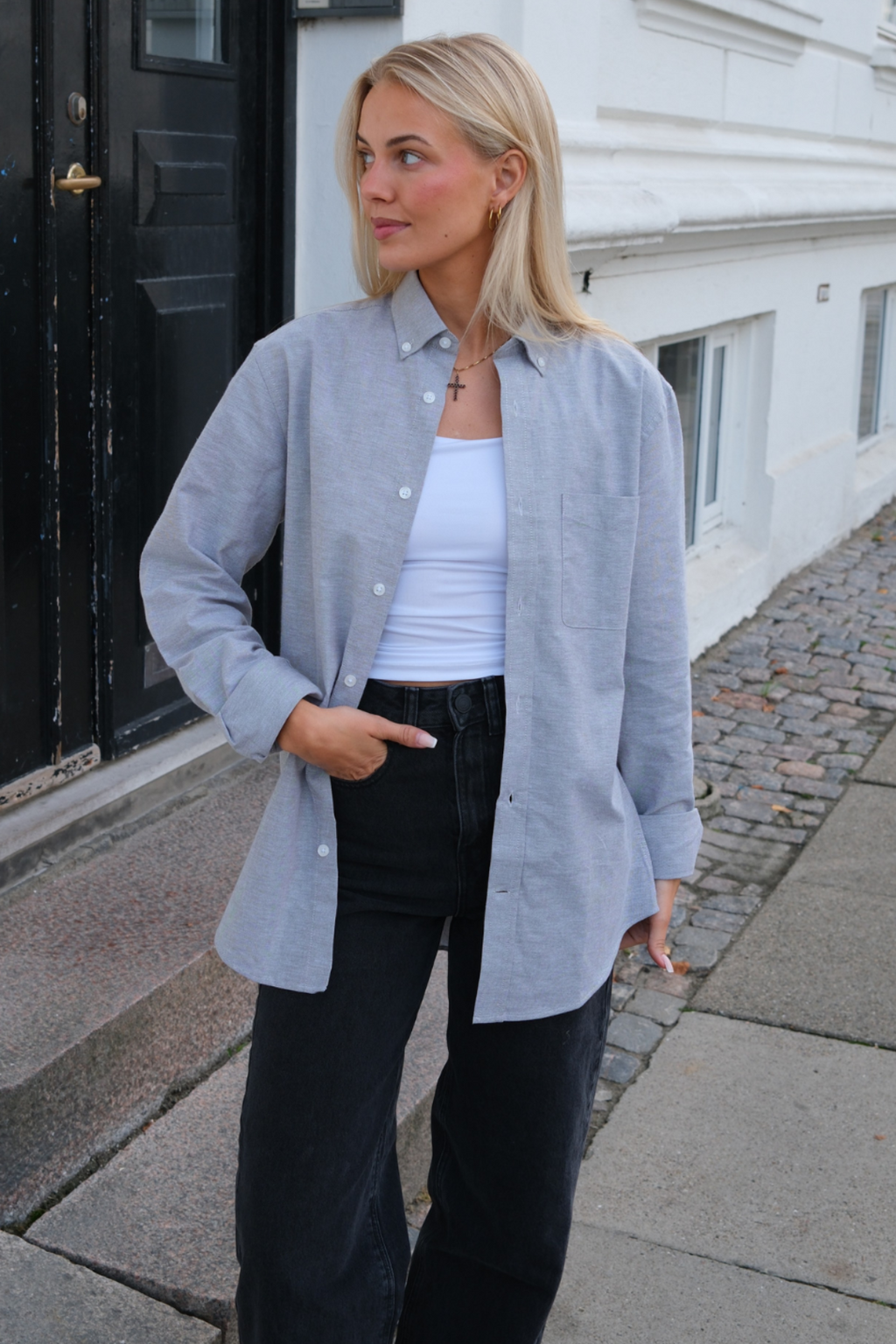 Freund Oxford Hemd - grau