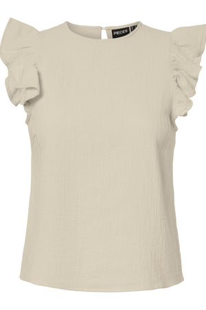 Sastina O-Neck Top – Silver Lining