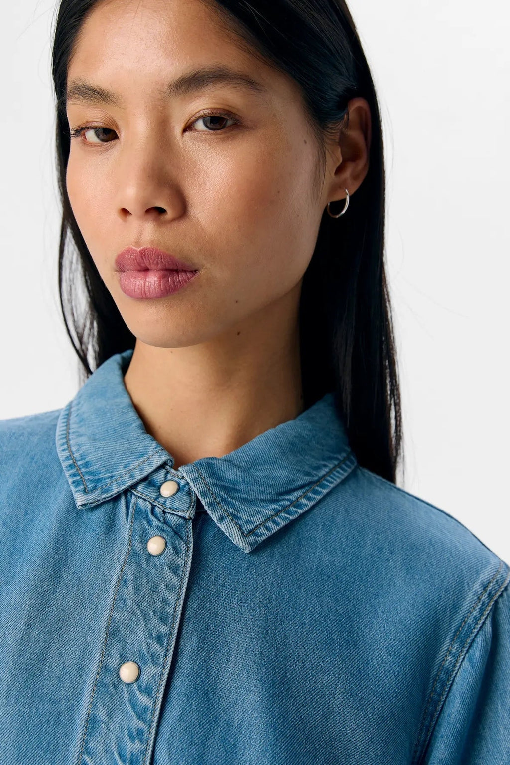 Rahmen Denim Top - Hellblau Denim