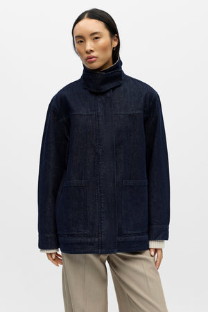 Sirenna Jeansjacke – Dunkelblauer Denim