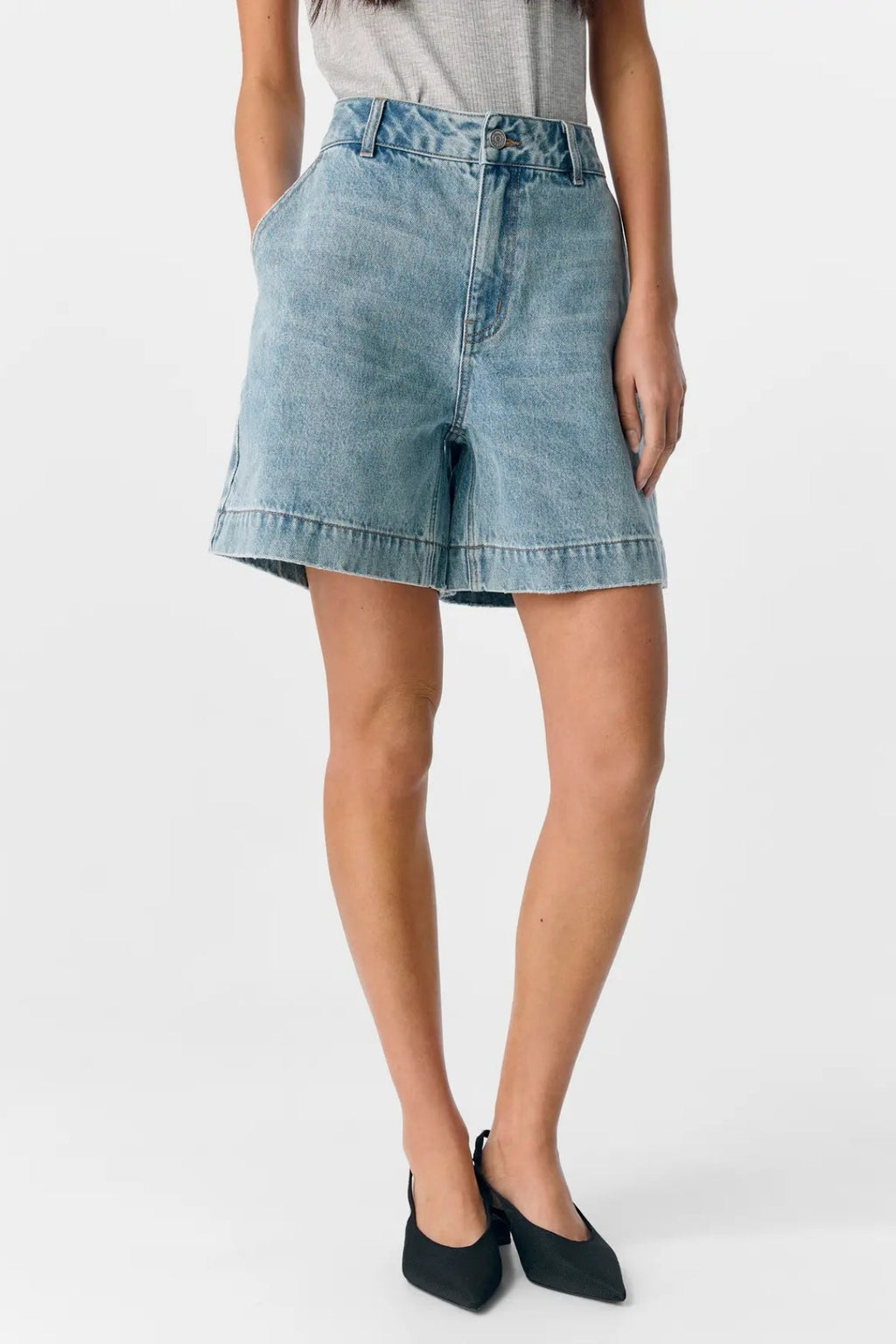 Jen Shorts - mittelblauer Denim