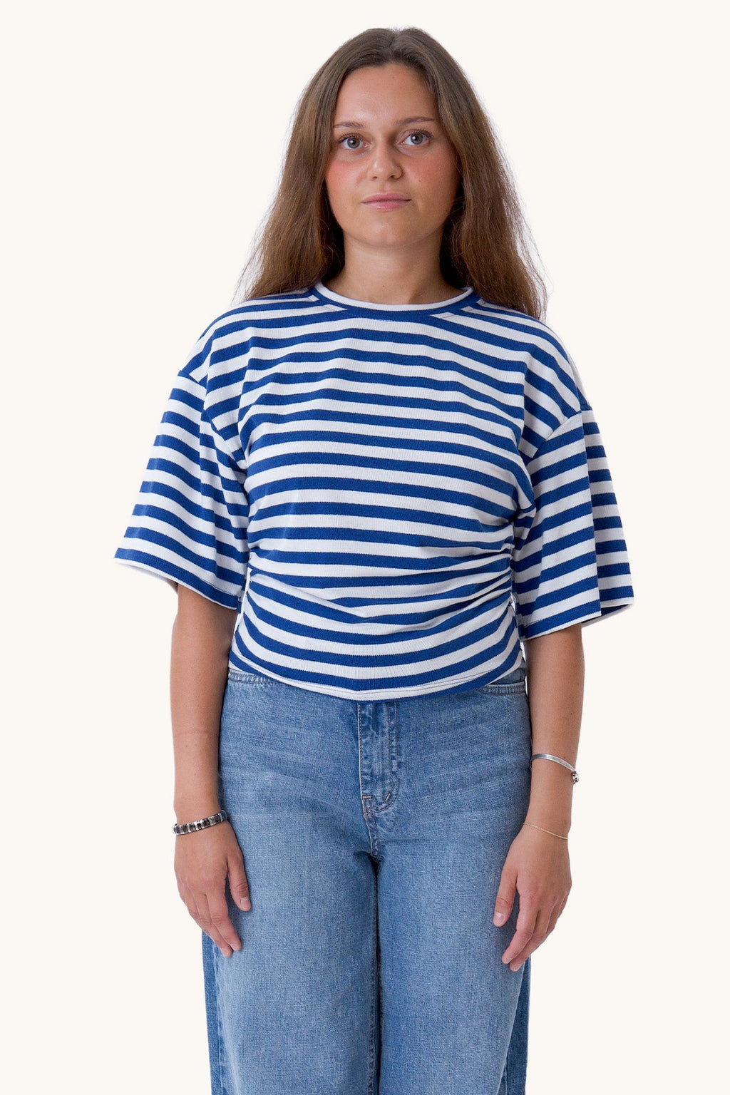 Pataya T-Shirt – Blau/Weiß