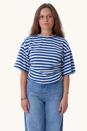 Pataya T-Shirt – Blau/Weiß