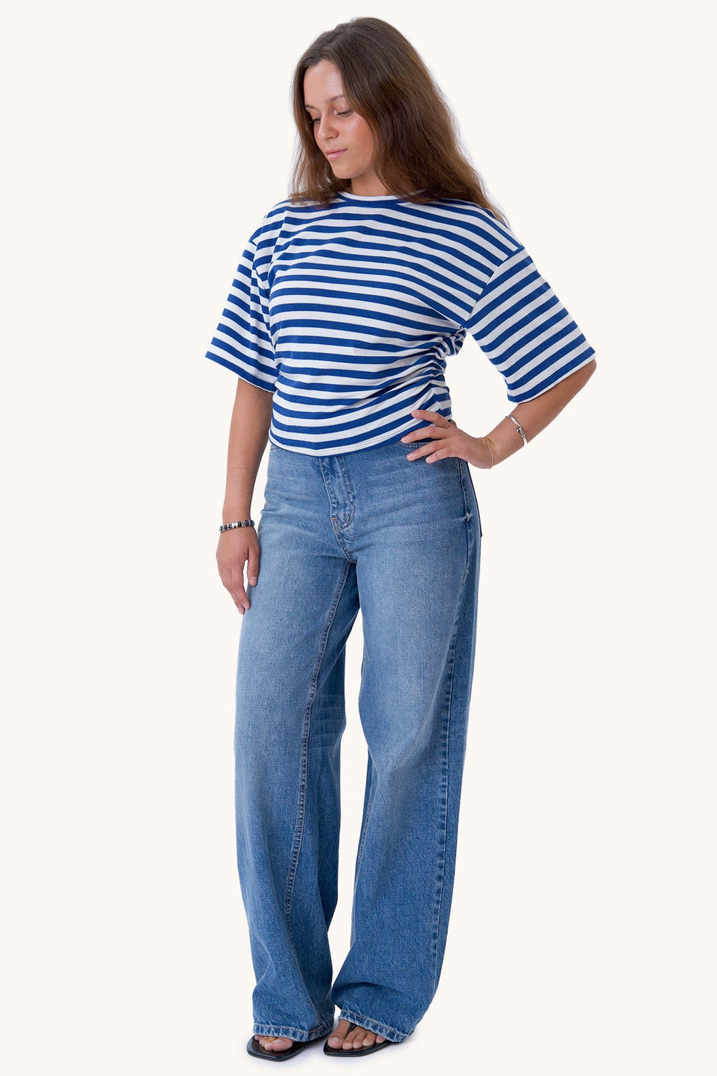 Pataya T-Shirt – Blau/Weiß