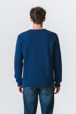 Taschen -Sweatshirt Regular Passform - Marine
