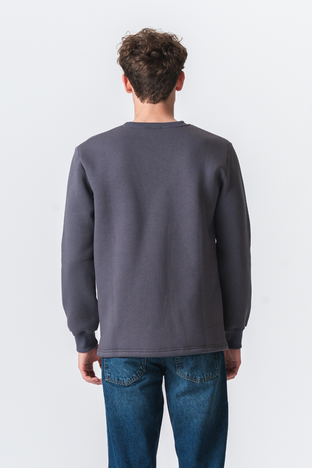 Taschen -Sweatshirt Regular Fit - dunkelgrau