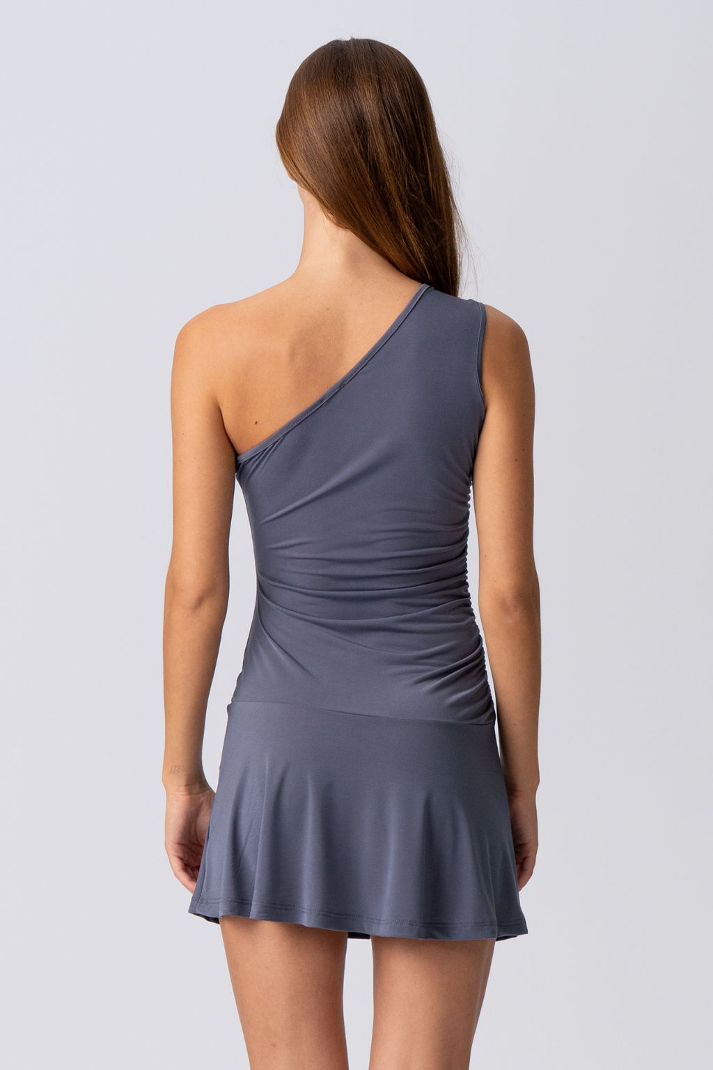 Valentina ein Schulterkleid - grau