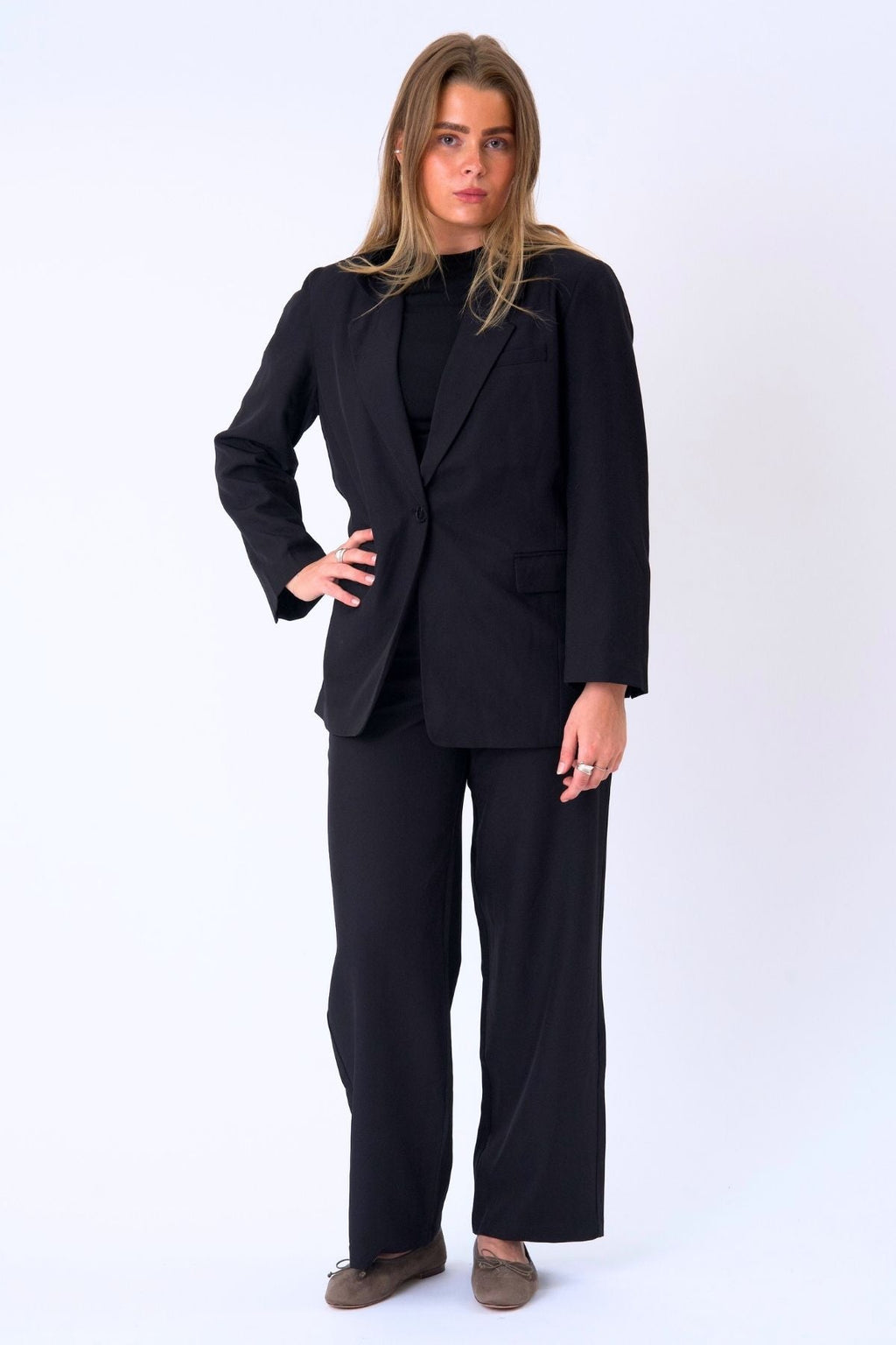 Oversized Blazer - Schwarz