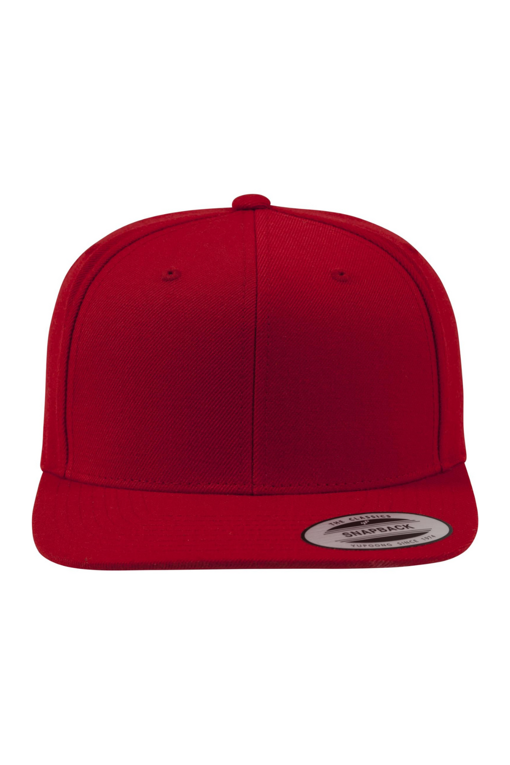 Klassischer Snapback - rot/rot