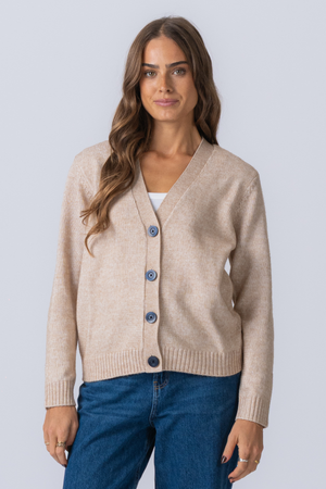 Strickjacke - Beige