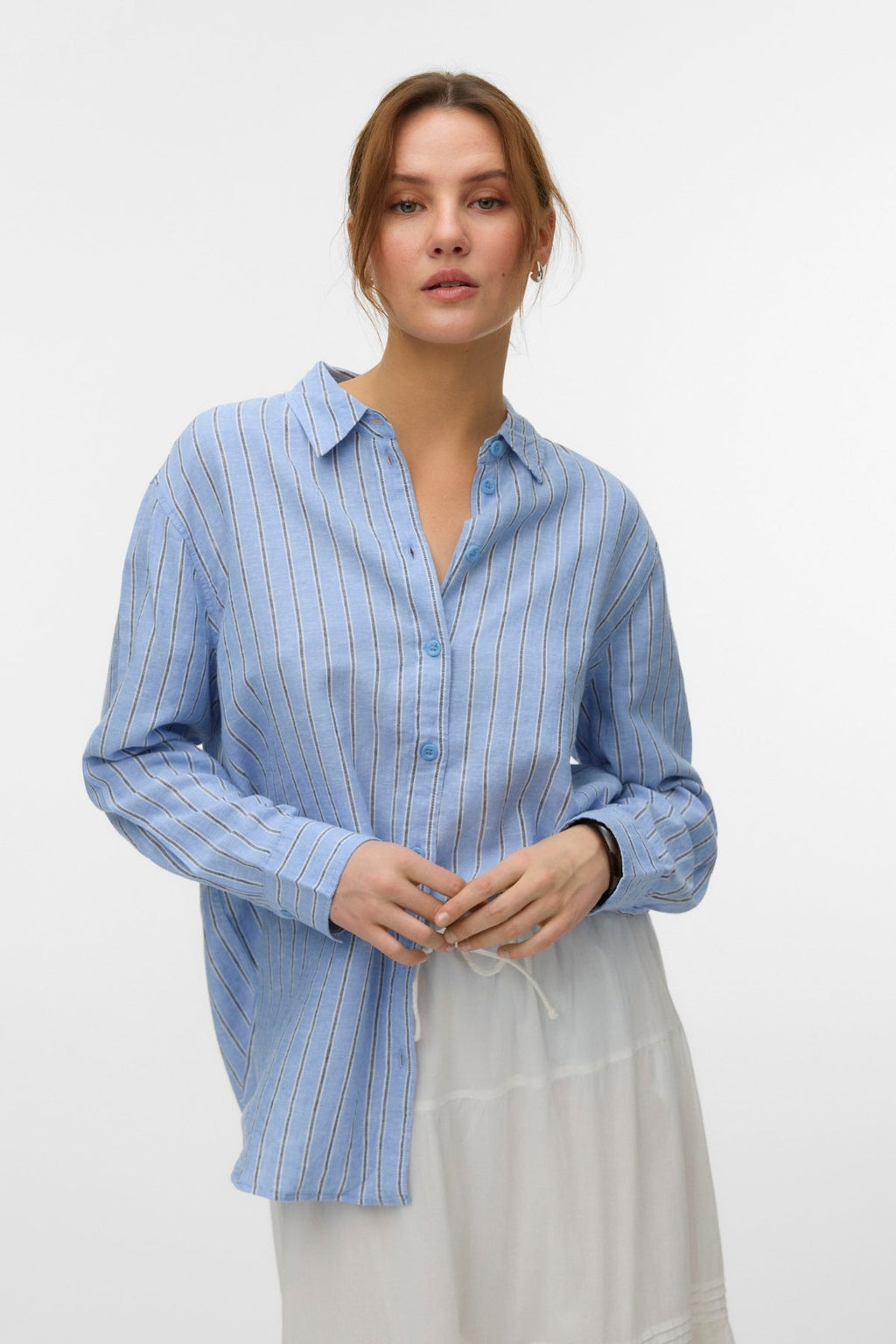 Linn-Hemd – Blazer in Kornblumenblau und Marineblau
