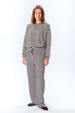 Gestrippt Pants - Schwarz