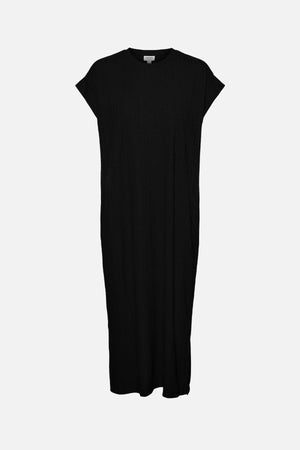 Phoenixy Cap Sleeve Calf Kleid - Schwarz