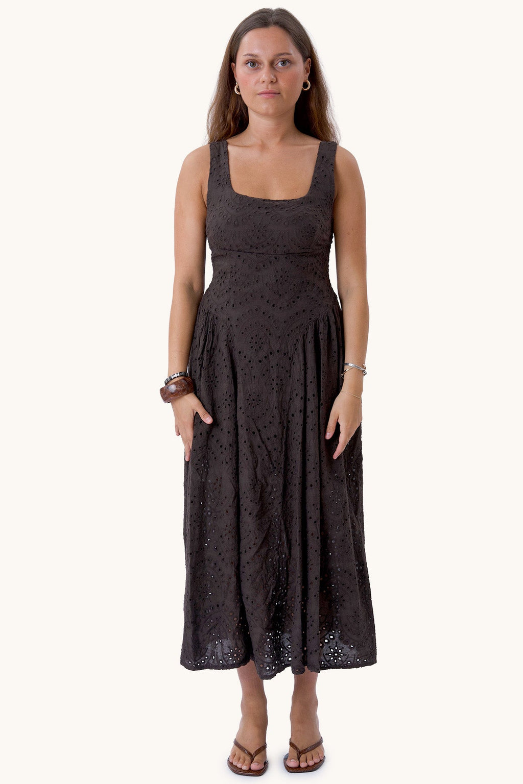 Asta-Kleid - Espresso