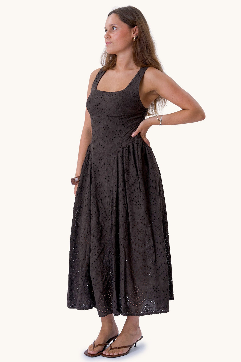 Asta-Kleid - Espresso
