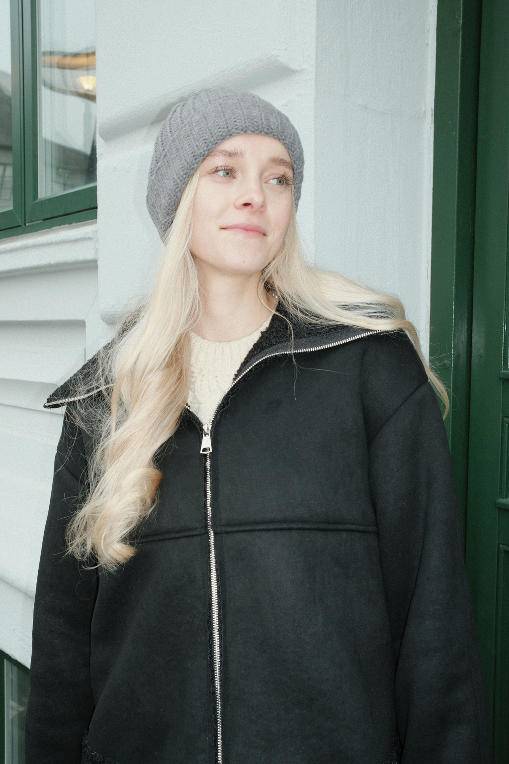 Gerippte Mütze - Dunkelgrau