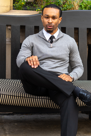 Pullover halb Reißverschluss - graue Melange