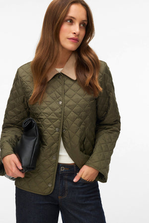 Kurze Alba-Jacke – Kalamata Silver Nerz