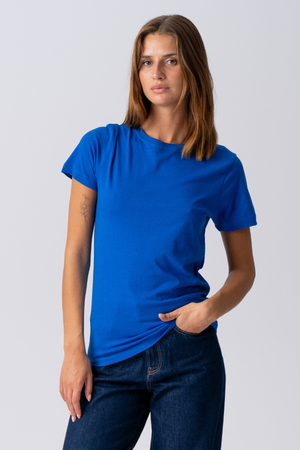 Basic Leichtes T -Shirt - Blau