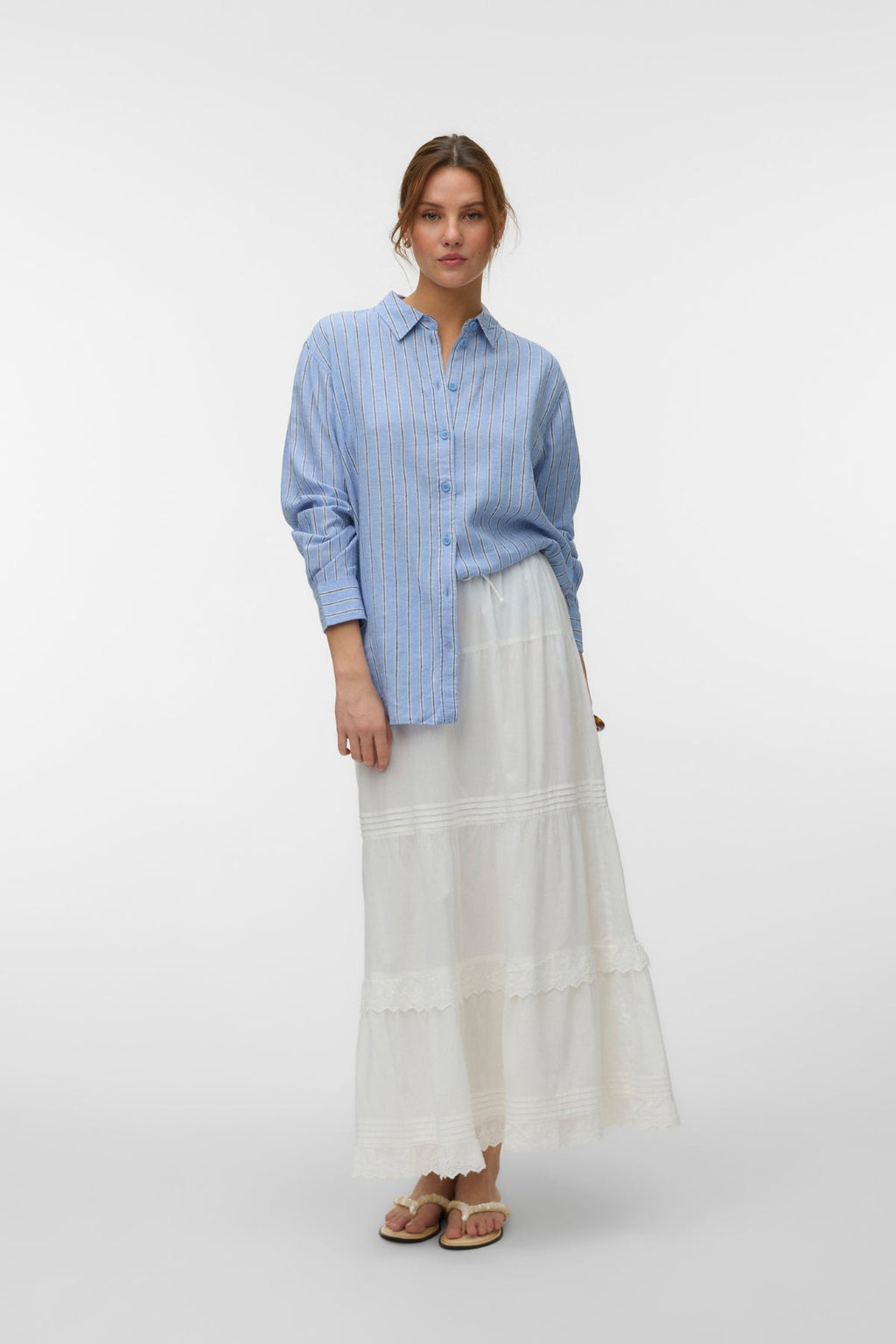 Linn-Hemd – Blazer in Kornblumenblau und Marineblau