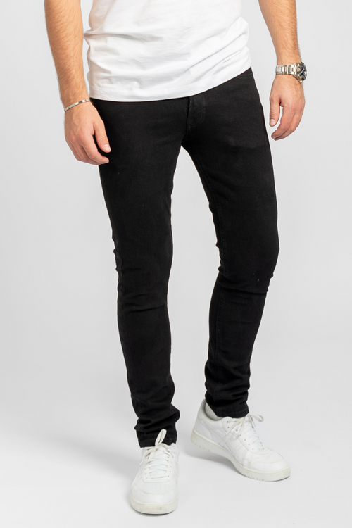 De Originale Performance Jeans (Slim) - Black Denim - TeeShoppen - Sort