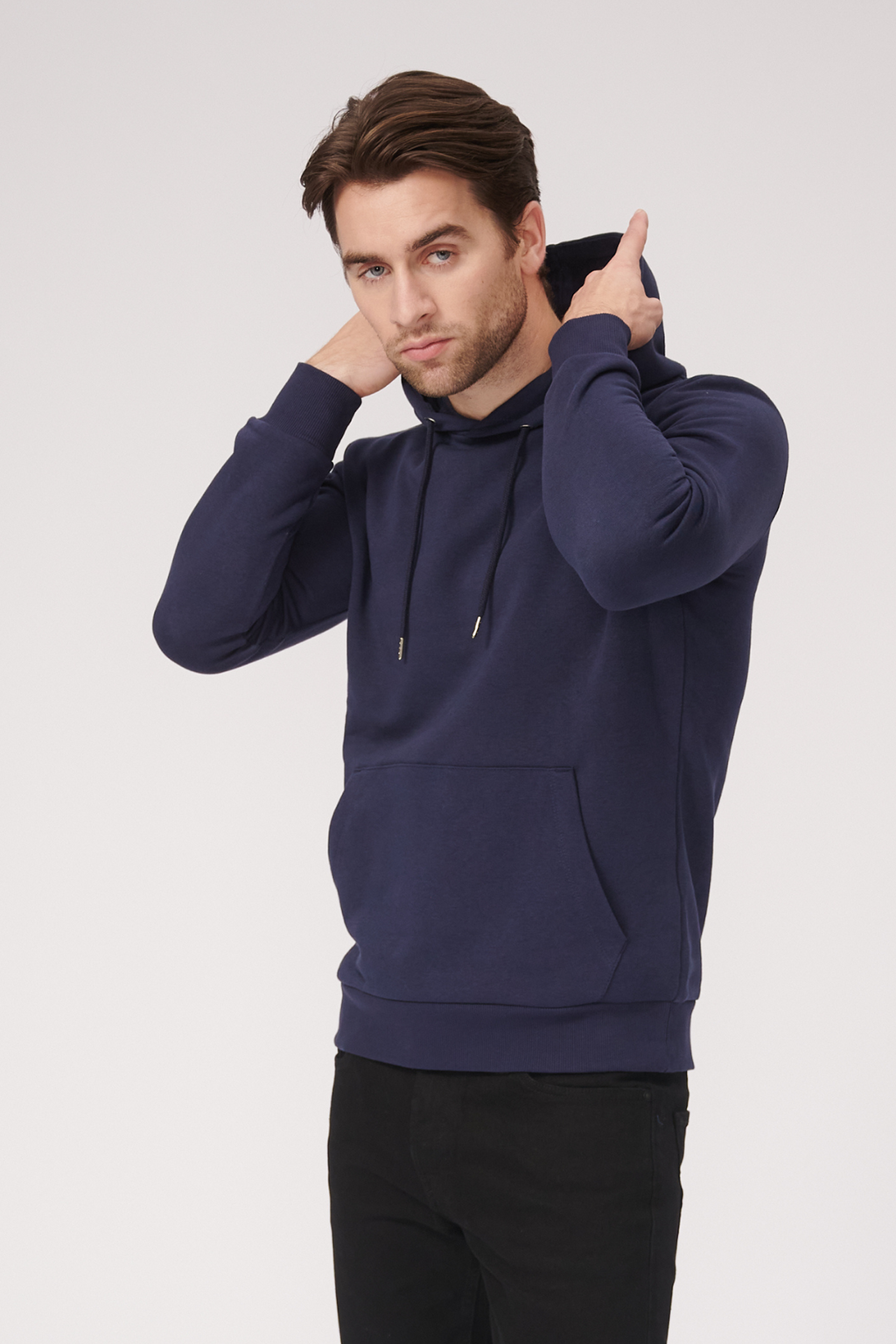 Basic Hoodie -Schweiß - Marine