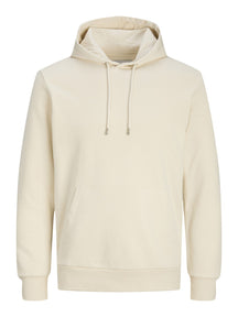 Basic Hoodie Sweat - Leicht Beige