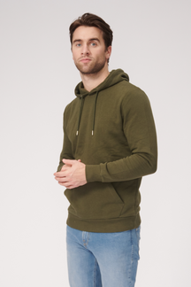 Basic Hoodie Sweat - dunkelgrün