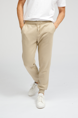 Basic Jogginghose - dunkler Beige