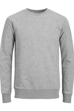 Basic Crewneck -Schweiß - hellgraue Melange