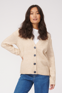 Strickjacke - Beige