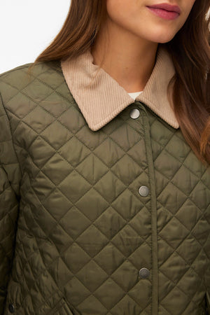 Kurze Alba-Jacke – Kalamata Silver Nerz