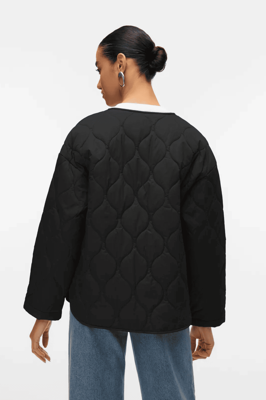 Sabine Ls gesteppte Jacke - Schwarz