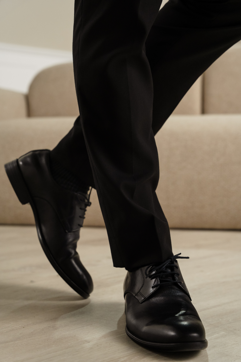 Premium -Anzug Pants - Schwarz