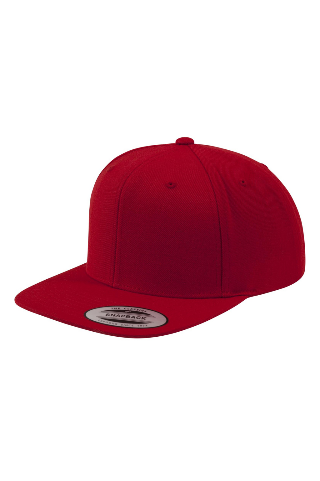 Klassischer Snapback - rot/rot