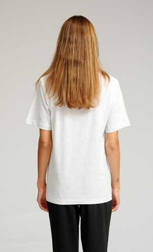 Oversized T -Shirt - hellgraue Melange