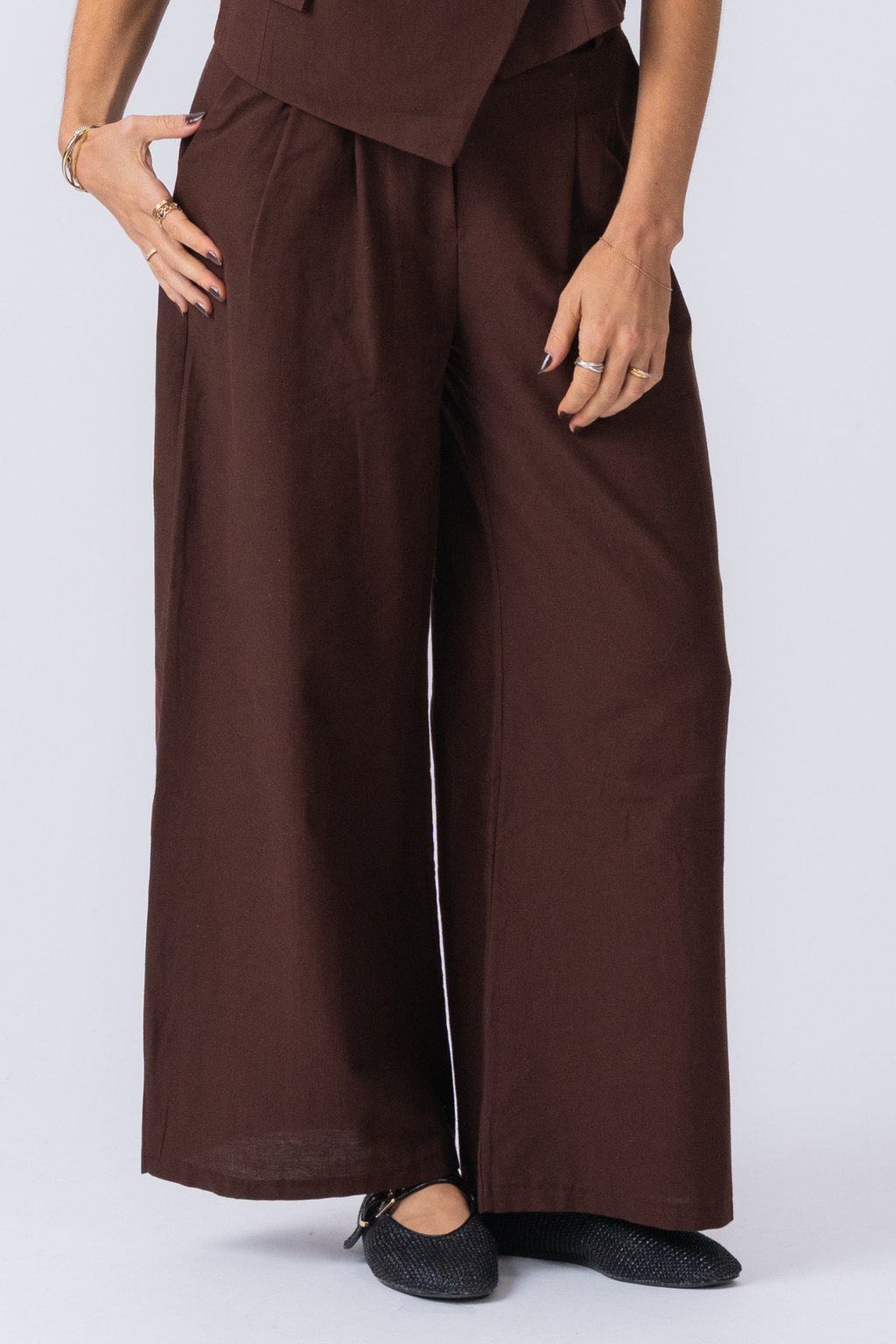Melissa breit Pants - Braun