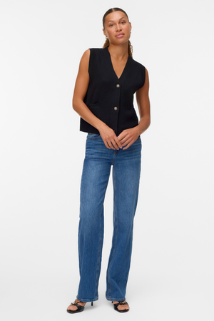 Saba V -Ausschnitt -Taste - schwarz