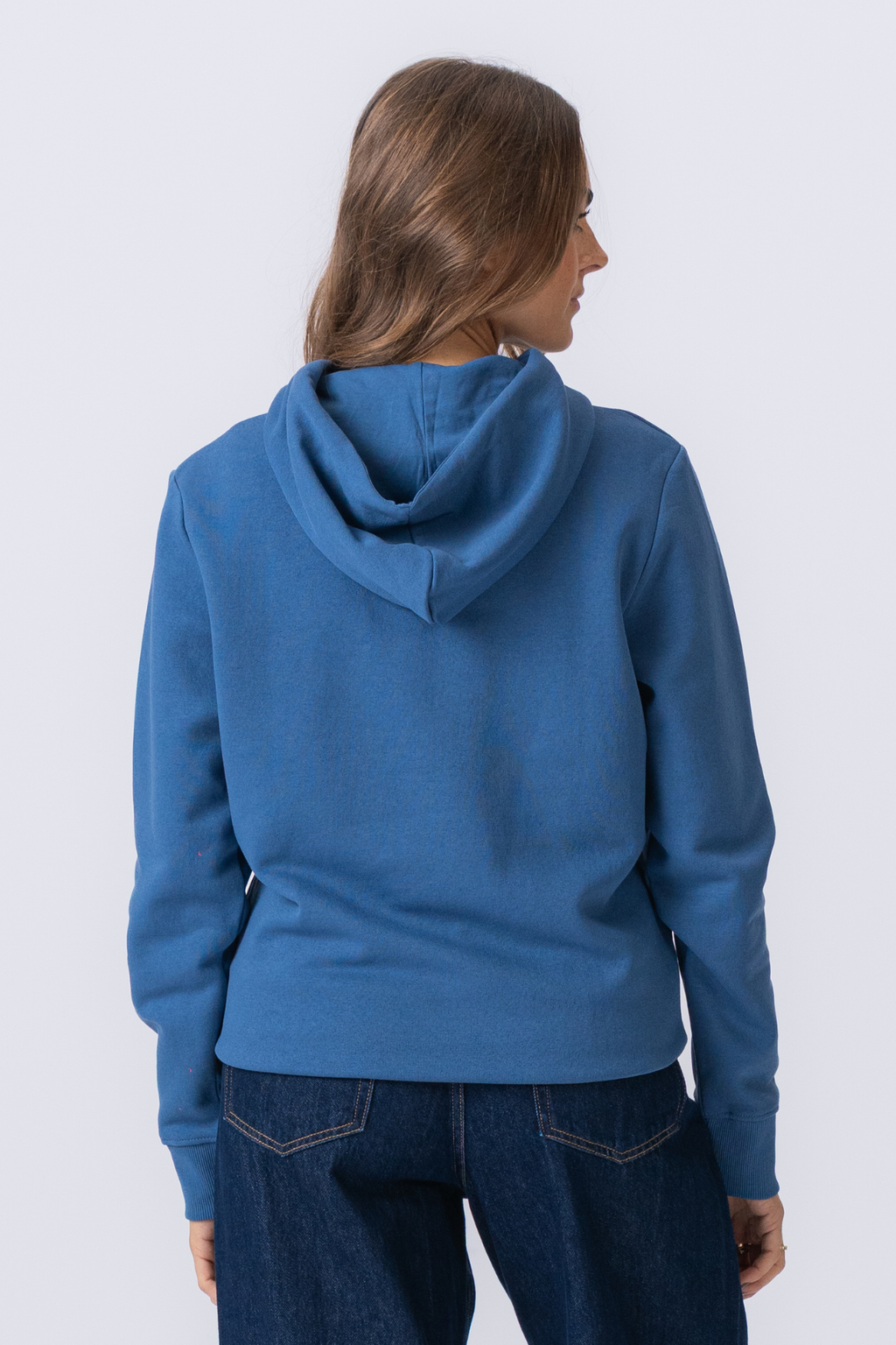 Sweatshirt Hoodie - Staubblau