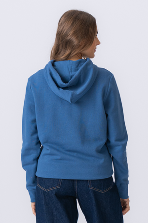 Sweatshirt Hoodie - Staubblau