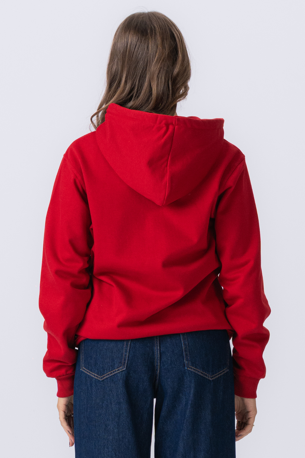 Basic Zip Hoodie - Rot