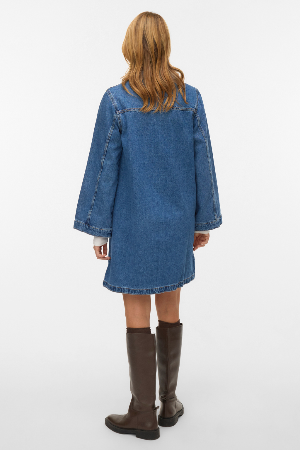 Kurzes Jeanskleid von Findo – Mittelblauer Denim