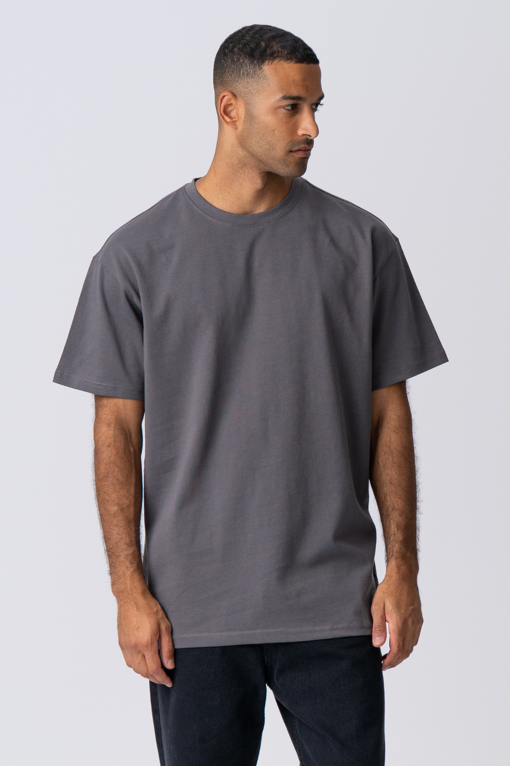 Schwer Oversized T -Shirt - Dunkelgrau
