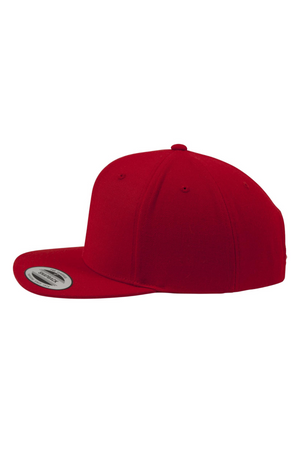 Klassischer Snapback - rot/rot