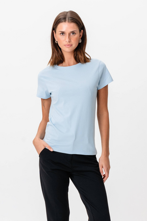 Basic T -Shirt - Himmelblau
