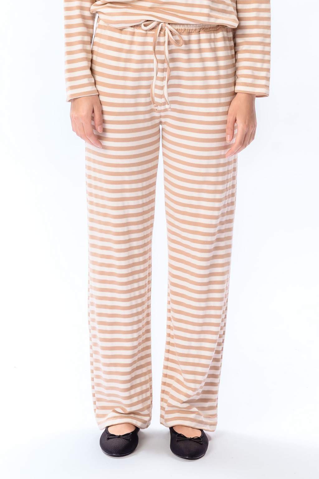 Gestrippt Pants - Beige