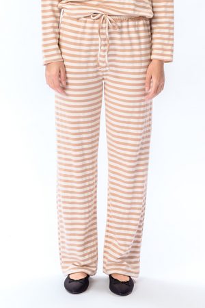Gestrippt Pants - Beige